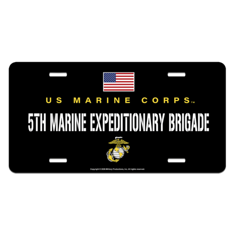 5th Marine Expeditionary Brigade License Plate - US Marine Corps ...