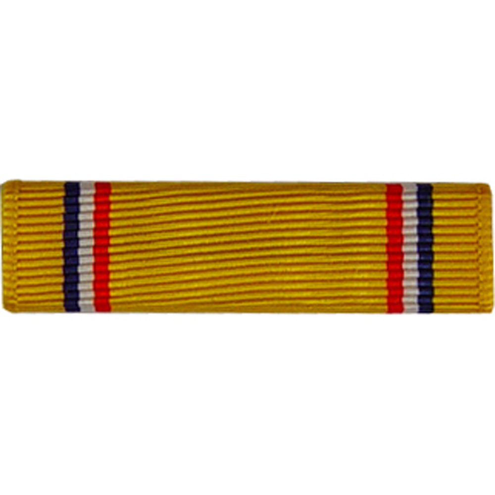 Red Ribbon With Gold Border Military