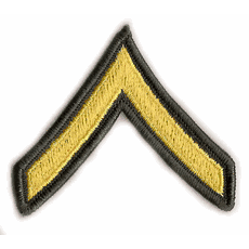 Army Sergeant E-5 Cloth Rank Pair - Army Enlisted Cloth Ranks ...