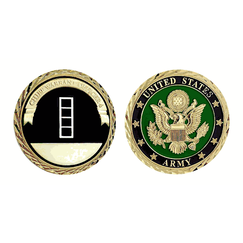 Army Warrant Officer 4 Challenge Coin - New Army Rank Coins ...
