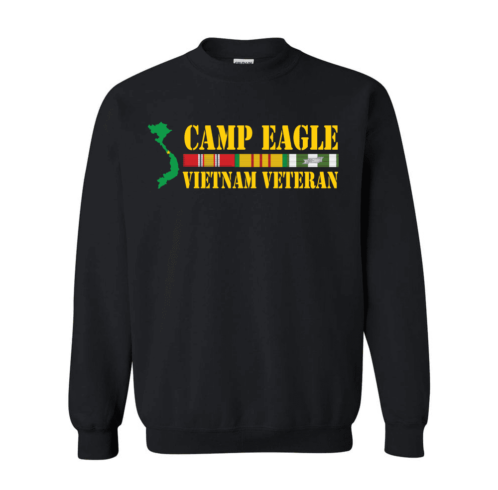 Camp Eagle Vietnam Veteran Sweatshirt Vietnam Veteran Duty Station Sweatshirts