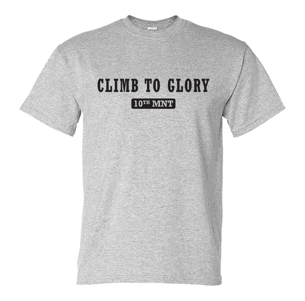 Climb To Glory 10th Mountain Division Subdued TShirt US Army