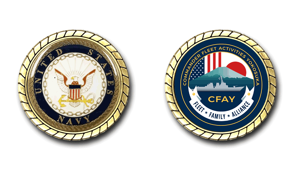Commander Fleet Activities Yokosuka US Navy Challenge Coin
