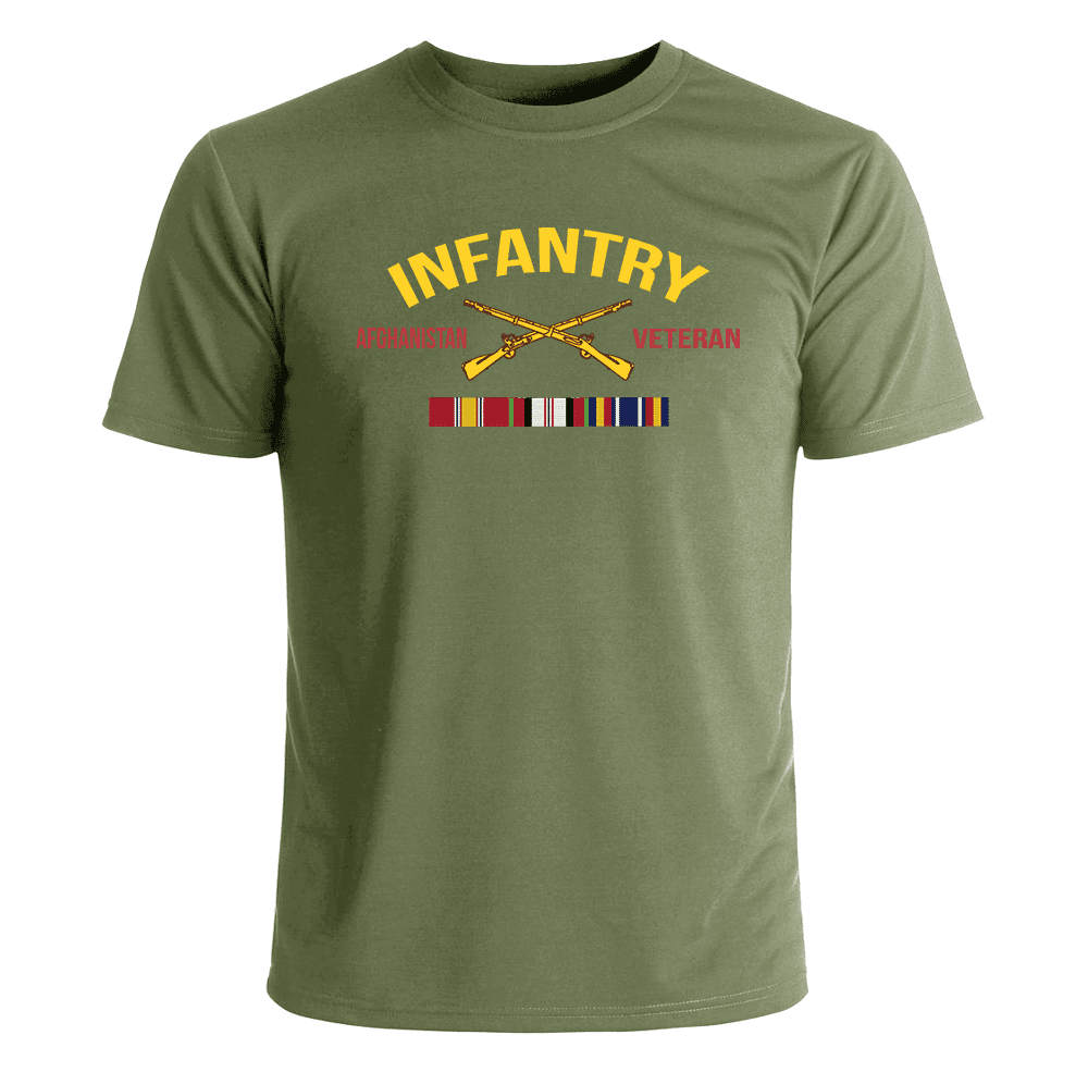 Infantry Afghanistan Veteran T-Shirt - US Army Branch Afghanistan