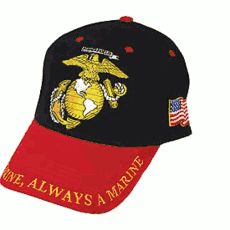 Eagle Emblems Men's USMC Semper Fi Embroidered Ball Cap - Tan Cotton, Adjustable Strap, One Size Fits Most