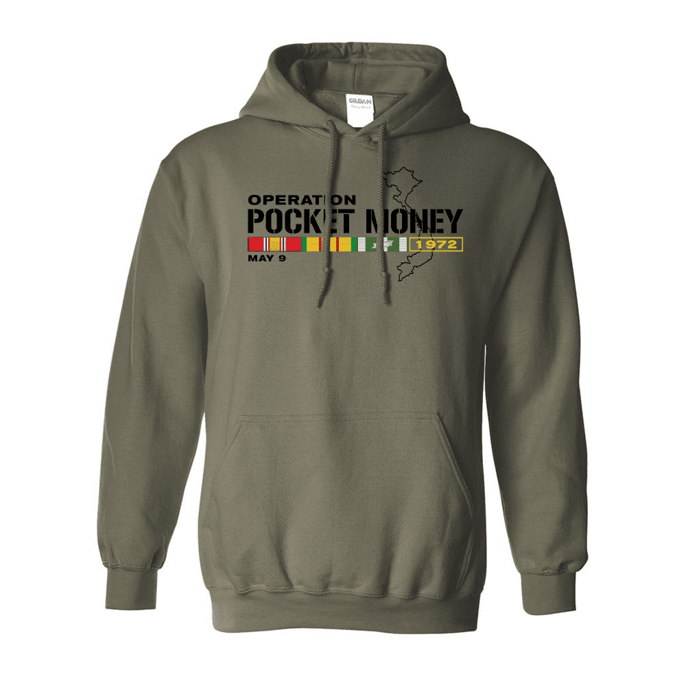 Operation Pocket Money Vietnam Hooded Sweatshirt Vietnam Battles