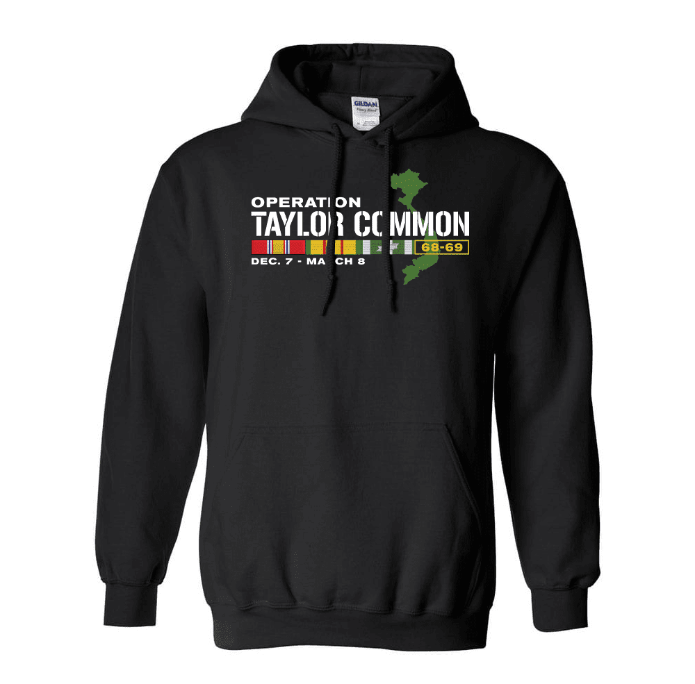 Operation Taylor Common Vietnam Hooded Sweatshirt Vietnam Battles 