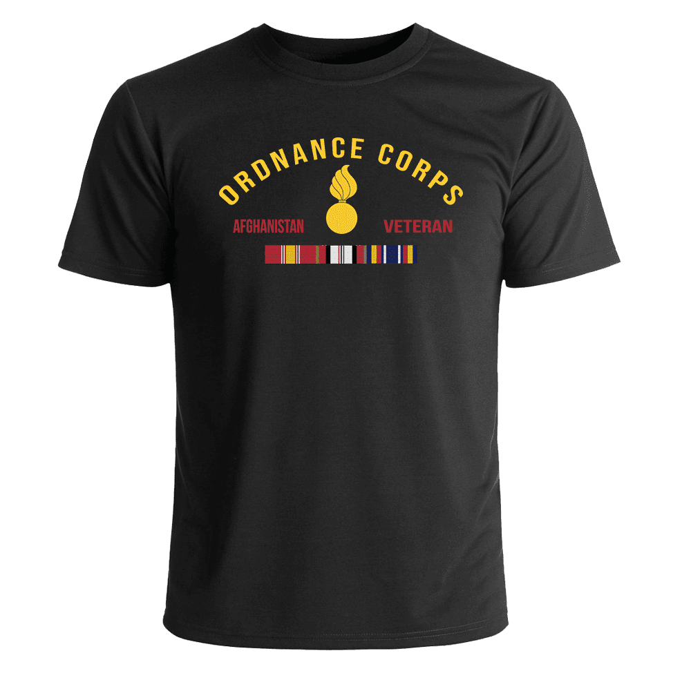 Ordnance Corps Afghanistan Veteran T-Shirt - US Army Branch Afghanistan