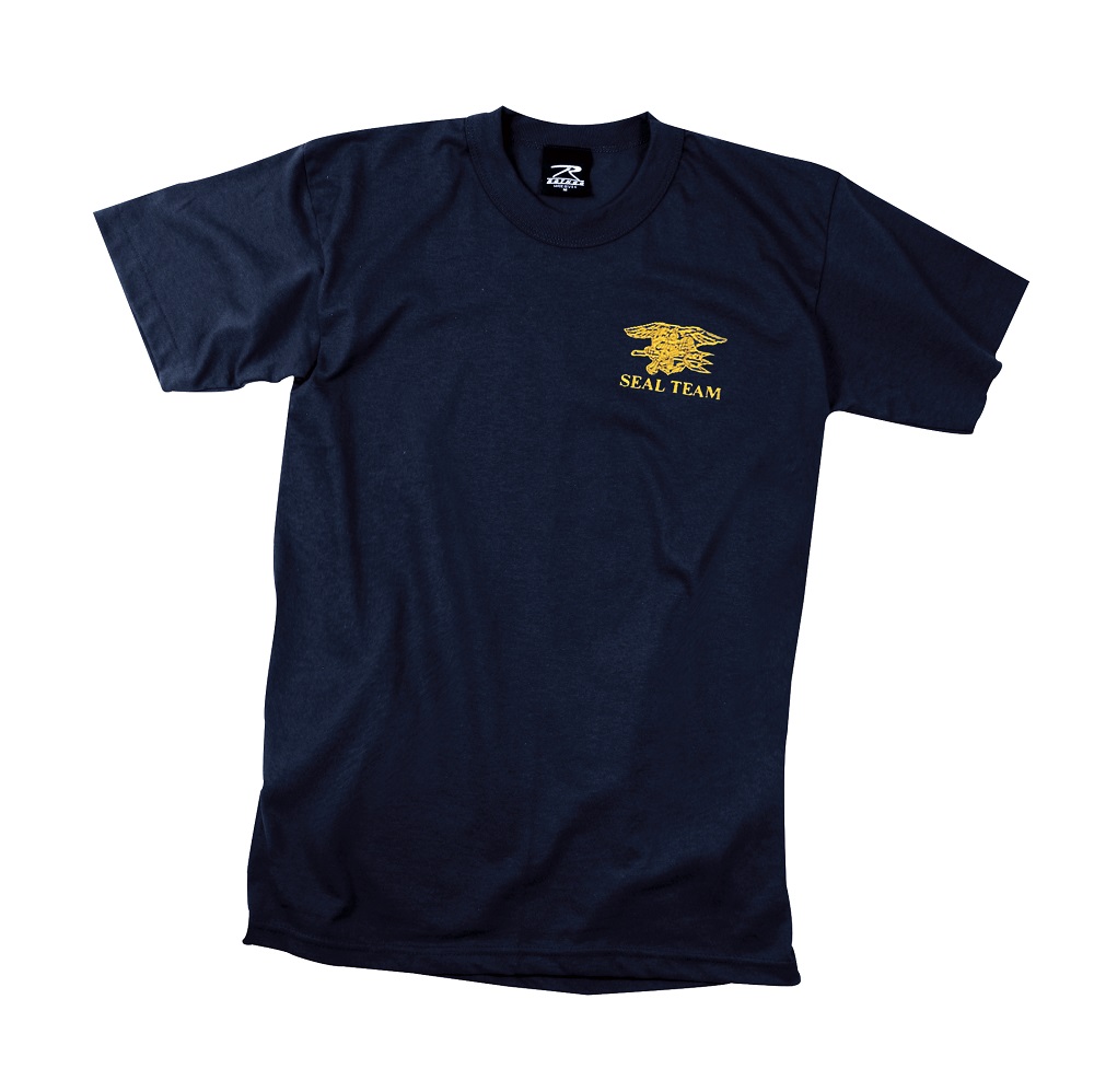 SEAL TEAMロゴのネイビーTシャツ Rothco Official Navy Seals Team Logo T-Shirt - Shop for Navy Seal