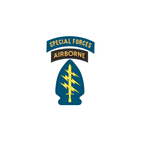 Special Forces Airborne Patch and Tab Decal - Army Tab Vinyl Transfer