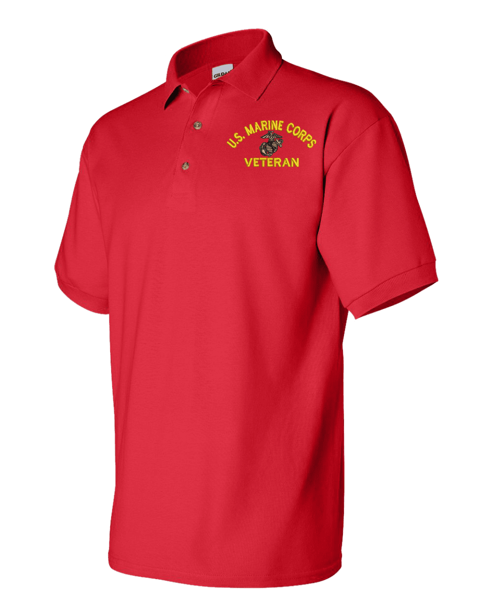 U.S. Marine Corps Eagle Globe and Anchor (EGA) Veteran Polo New US