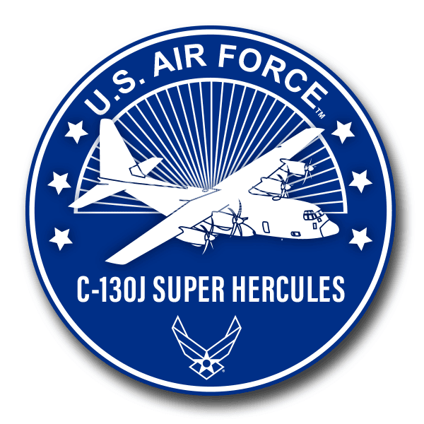 US Air Force C-130J Super Hercules Decal - US Air Force Aircraft Decals