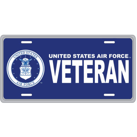 thumbnail image 2 of Air Force Retired USAF Blue Wings License Plate Auto Tag 2 of 14