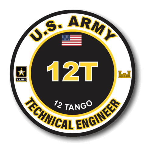 US Army 12T Technical Engineer MOS Decal