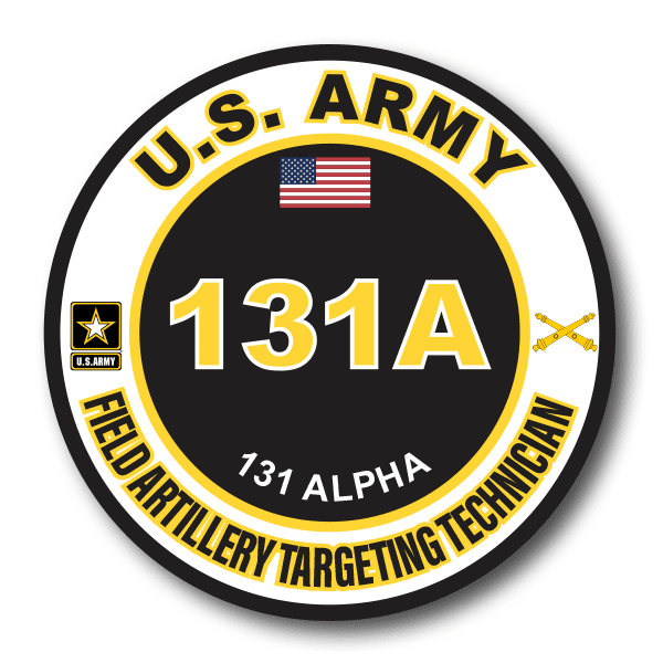US Army 131A Field Artillery Targeting Technician MOS Decal