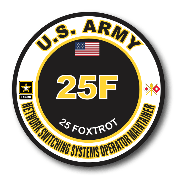 US Army 25F Network Switching Systems Operator MOS Decal