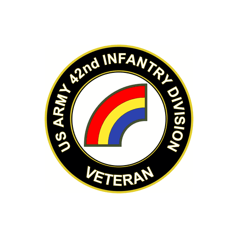 US Army Veteran 42nd Infantry Division Sticker - 3.8 Inch Military Decal Made In USA