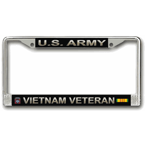 82nd airborne vietnam veteran license plate frame | custom personalized