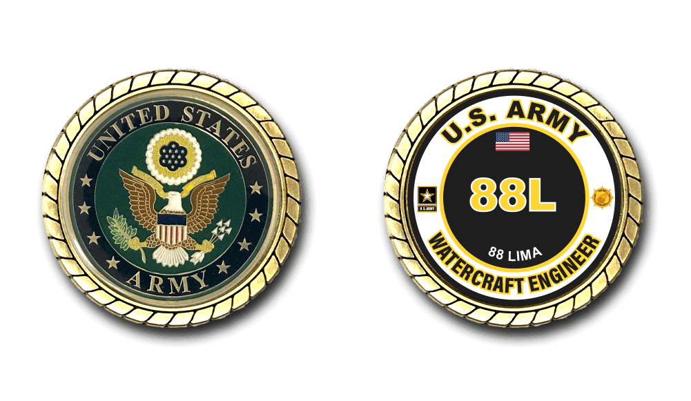 チャレンジコイン／U.S Armed Forces Challenge Coin US Army 88L Watercraft Engineer MOS Challenge Coin - US Army