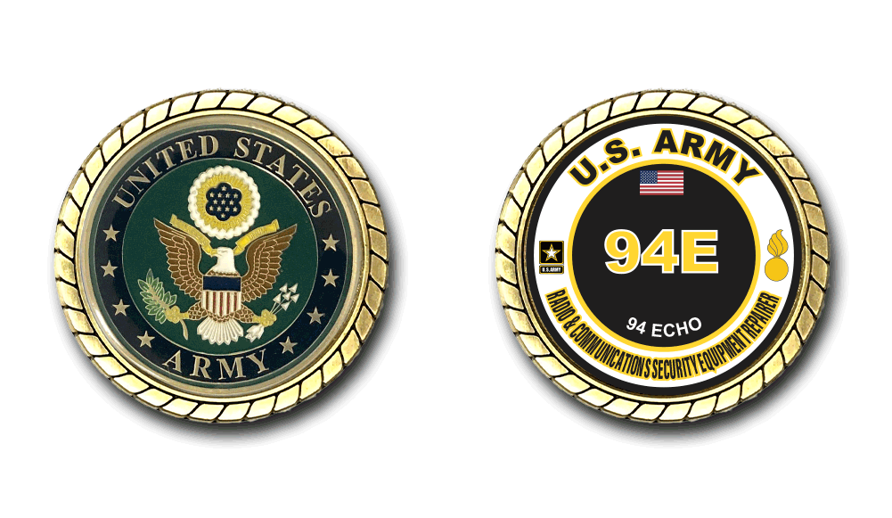 チャレンジコイン／U.S Armed Forces Challenge Coin US Army 94E Radio & Communications Security Equipment