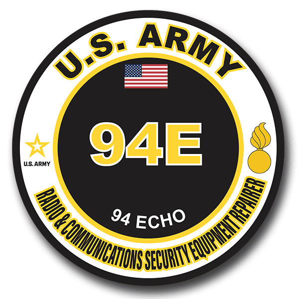 US Army 94E Radio & Communications Security Equipment Repairer MOS Decal