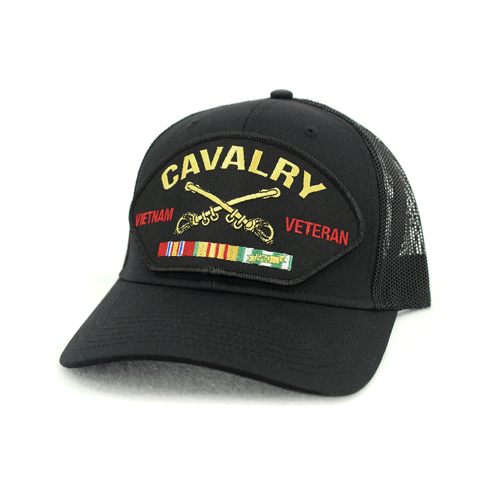 US Army Cavalry Vietnam Veteran Mesh Cap US Army Branch of Service
