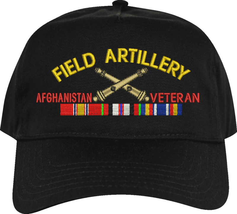 US Army Field Artillery Afghanistan Veteran Embroidered Cap US Army
