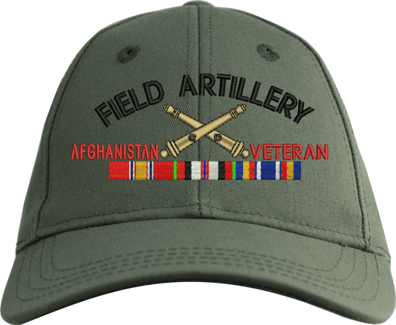 US Army Field Artillery Afghanistan Veteran Embroidered Cap US Army