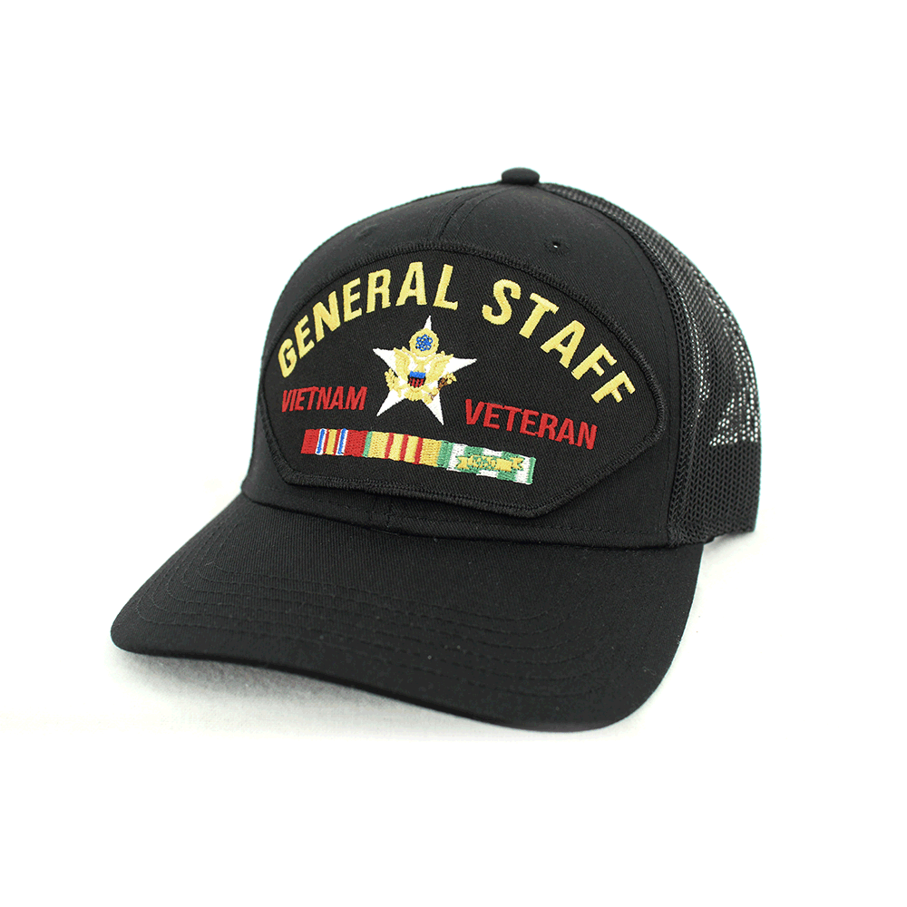 US Army General Staff Vietnam Veteran Mesh Cap US Army Branch of