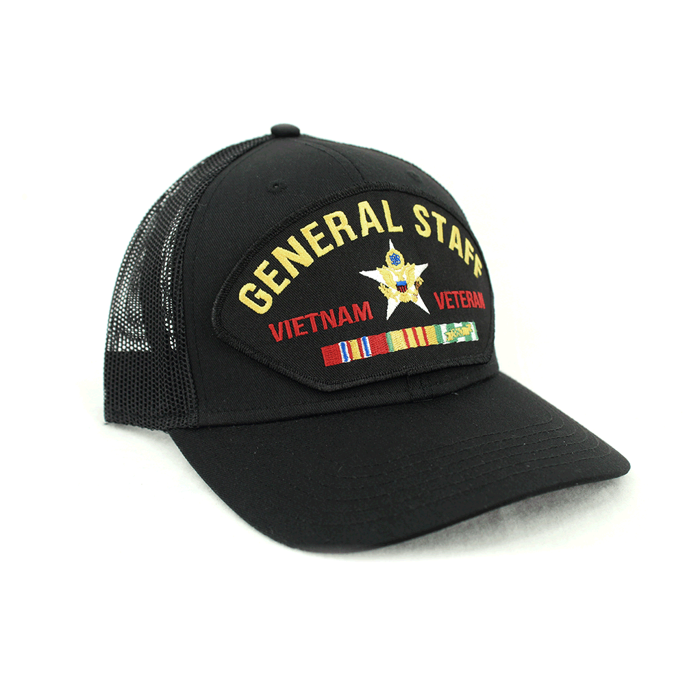 US Army General Staff Vietnam Veteran Mesh Cap US Army Branch of