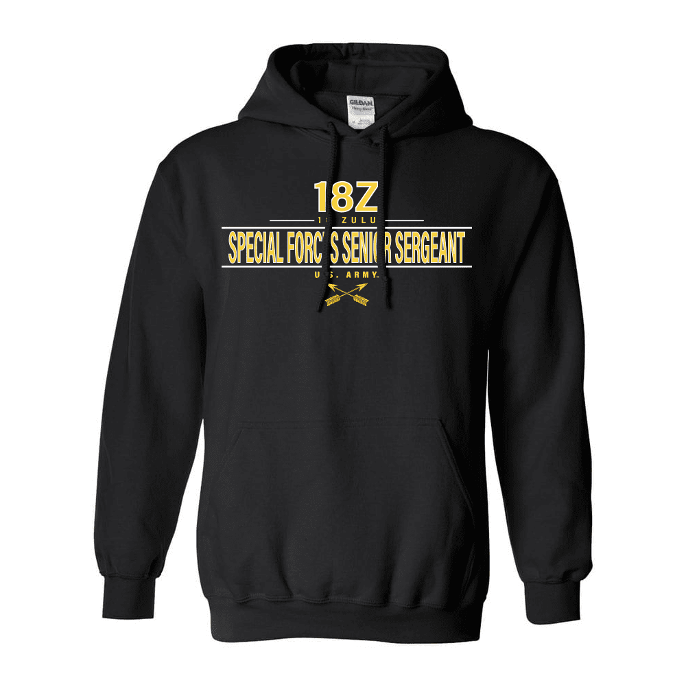 US Army MOS 18Z Special Forces Senior Sergeant Hooded Sweatshirt US