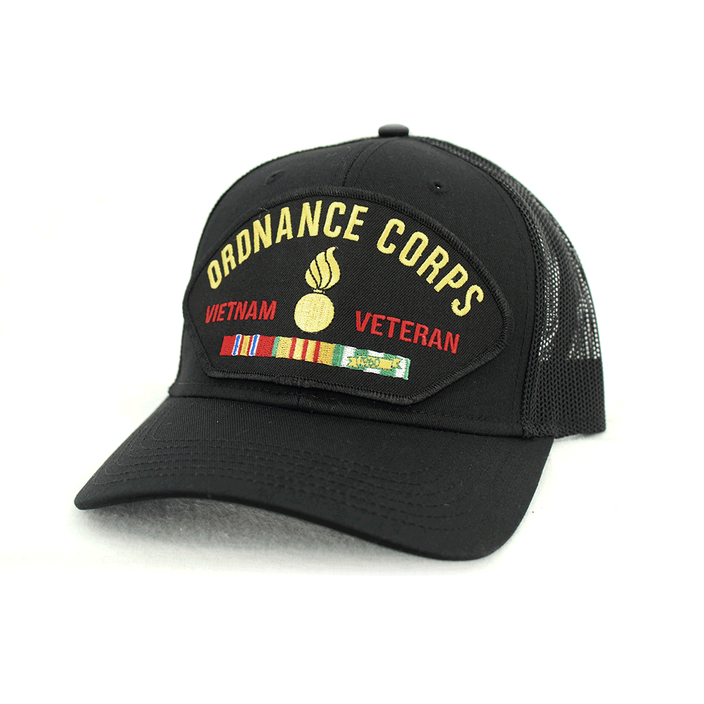 US Army Ordnance Corps Vietnam Veteran Mesh Cap US Army Branch of