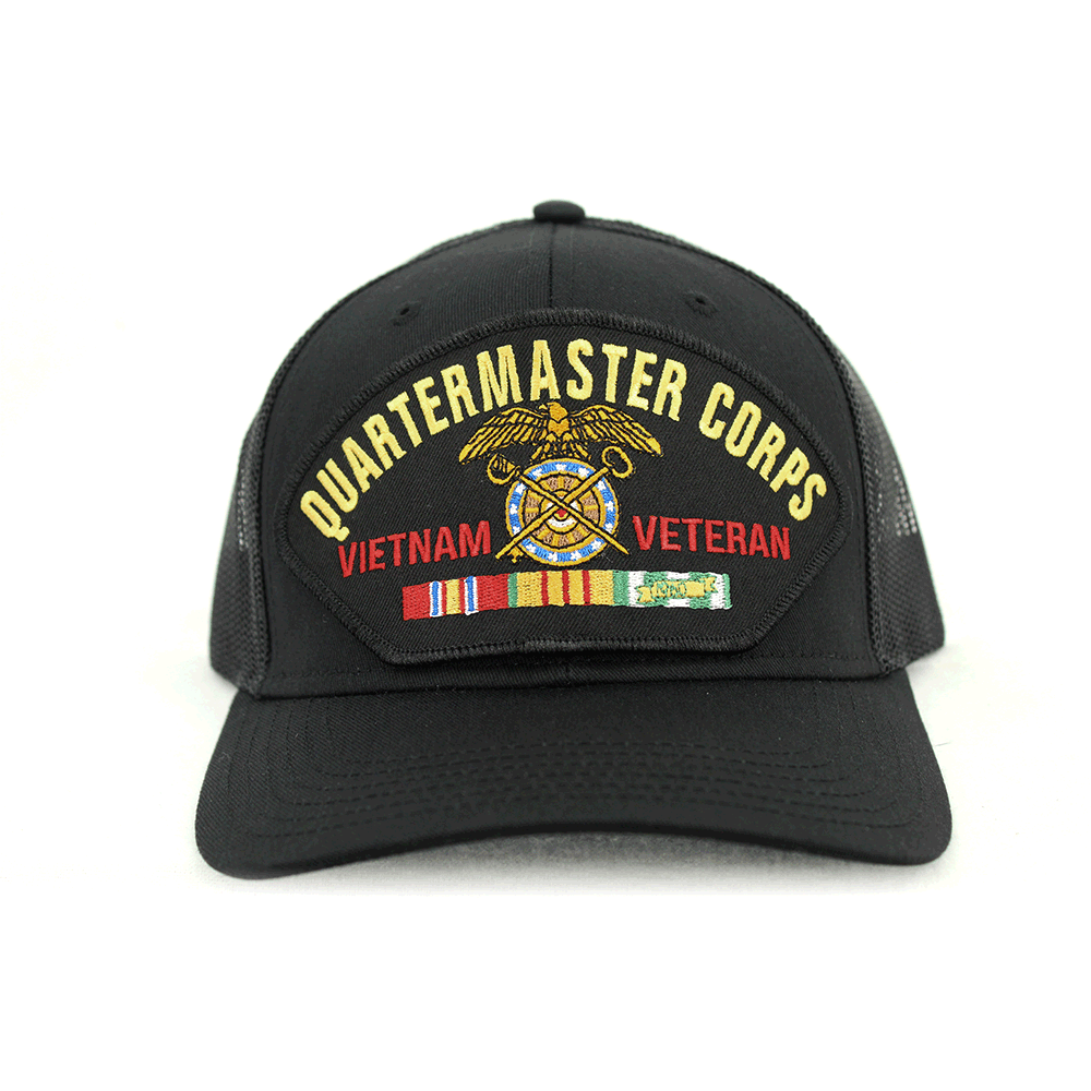 US Army Quartermaster Corps Vietnam Veteran Mesh Cap US Army Branch