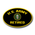 thumbnail image 2 of US Army Retired Vinyl Car Window Decal – 6 Inches, Made In USA, White 2 of 3