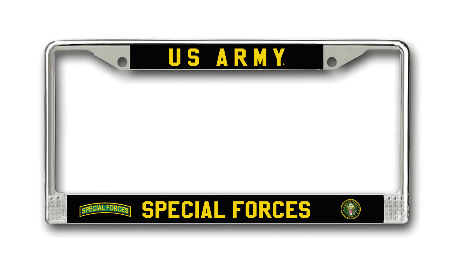 US Army Special Forces Tab License Plate Frame US Army Badge License Plate Frames