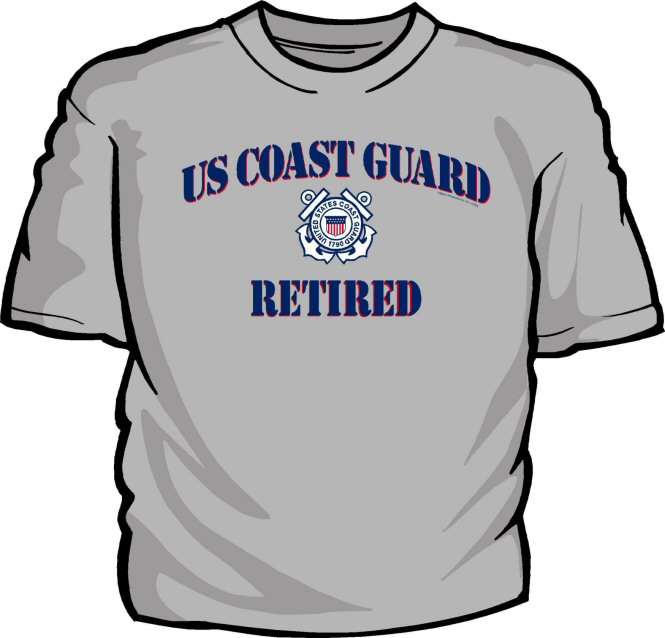 T-shirt Coast Guard Retired Rouge Taille L - Occasion Très Bon état, Marque MV Sport