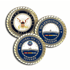 US Navy USS Shangri La CV-38 Challenge Coin – Militaria Collectible