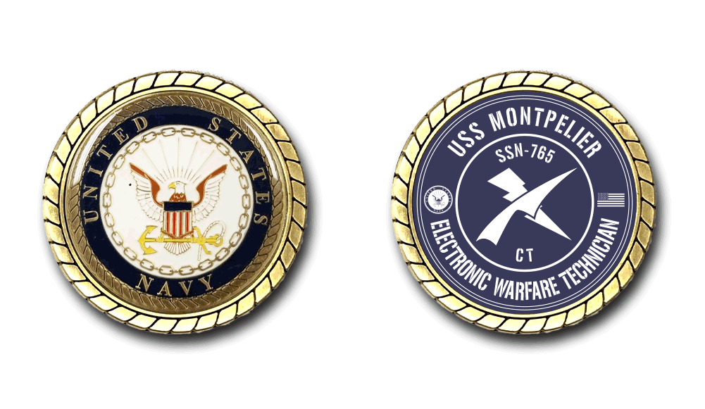 US NAVY チャレンジ US Navy Challenge Coin, Shellback US Navy Values Challenge