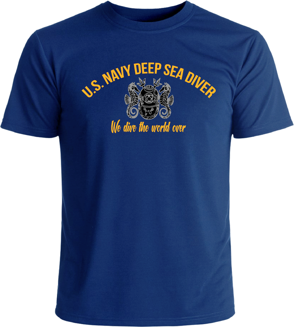 navy diver t shirt