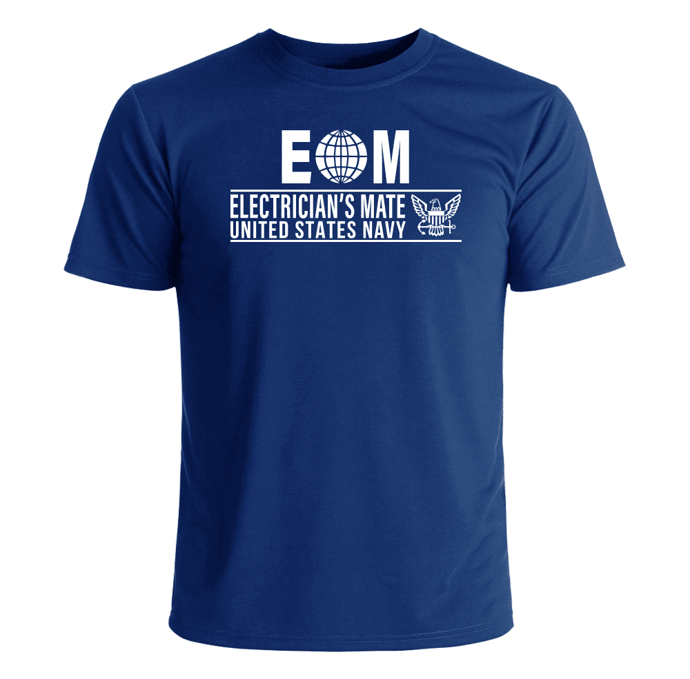 ELECTRIC LOGO EMB T-SHIRT (NAVY×WHITE) トップス