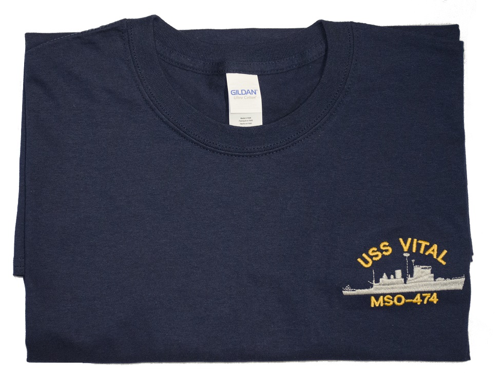 US Navy Ship Custom Embroidered T-Shirt - US Navy Custom Caps and