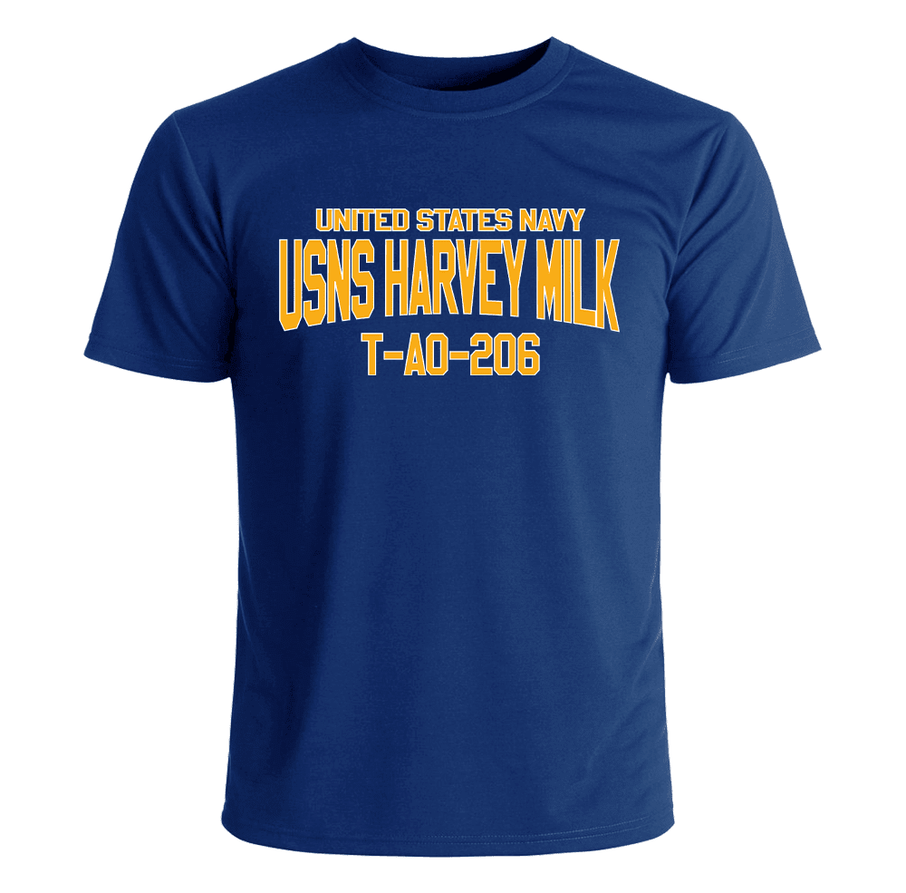 USNS Harvey Milk T-AO-206 T-Shirt - Active Service US Navy Ship T