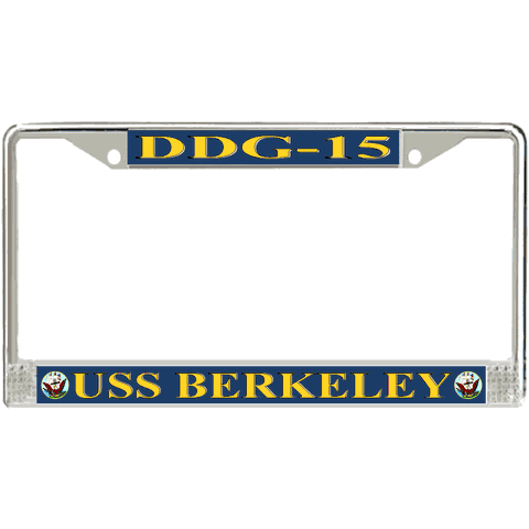 USS Berkeley DDG-15 License Plate Frame - Charles F. Adams Class
