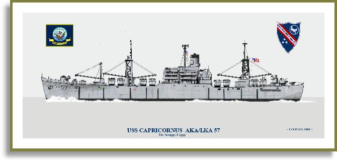 USS Capricornus AKA/LKA-57 Print - Amphibious A-F - PriorService.com