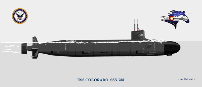 かおさん専用COLORADO USS Colorado SSN-788 Print - Submarines A-F - PriorService.com
