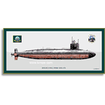 4241）USSフライングフィッシュ　原潜（SSN-673）　壁掛け　プレート 4241）USSフライングフィッシュ 原潜（SSN-673） 壁掛け プレート 4241
