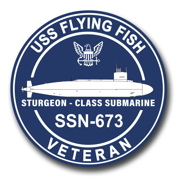 USS Flying Fish SSN-673 Silhouette Veteran Decal - US Navy