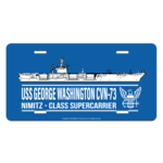 USS e Washington (CVN 73) プレート USS George Washington CVN-73 License Plate - US Navy Aircraft