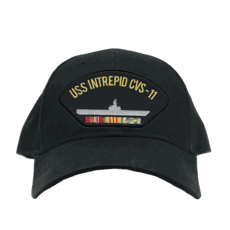 Berretto Ufficiale US Navy USS Enterprise CVAN-65 Vietnam - Regolabile, Cotone, Nero