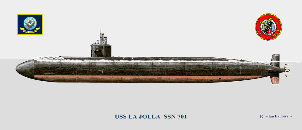 USS La Jolla SSN-701 Print - Submarines G-M - PriorService.com